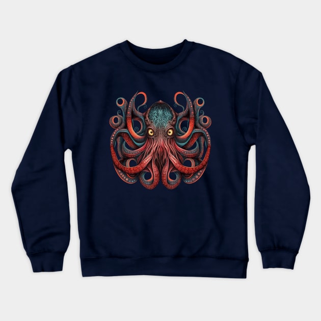 Octopus Crewneck Sweatshirt by Octoprocessor